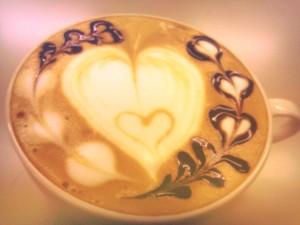 カフェオレを淹れるのが仕事です