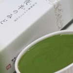 抹茶のお酒をかけたブラマンジェ♪